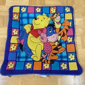 Vintage 90s Winnie The Pooh Pillow Case - multicolored - Zippered